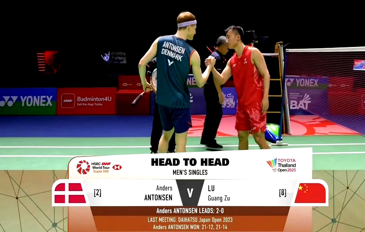 丹麦羽毛球队横扫泰国羽毛球队，谌龙三分雨点燃全场的简单介绍