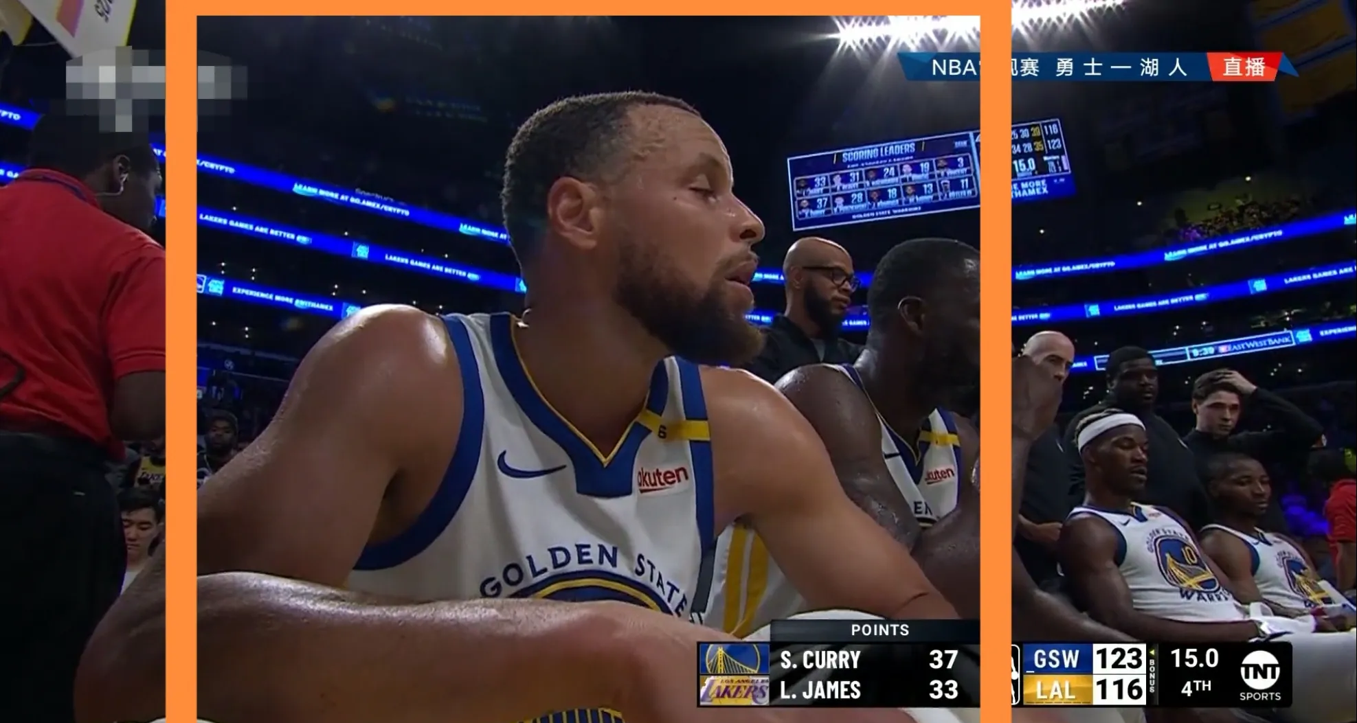 关于湖人B队碾压法国男篮，库里高光表现的信息